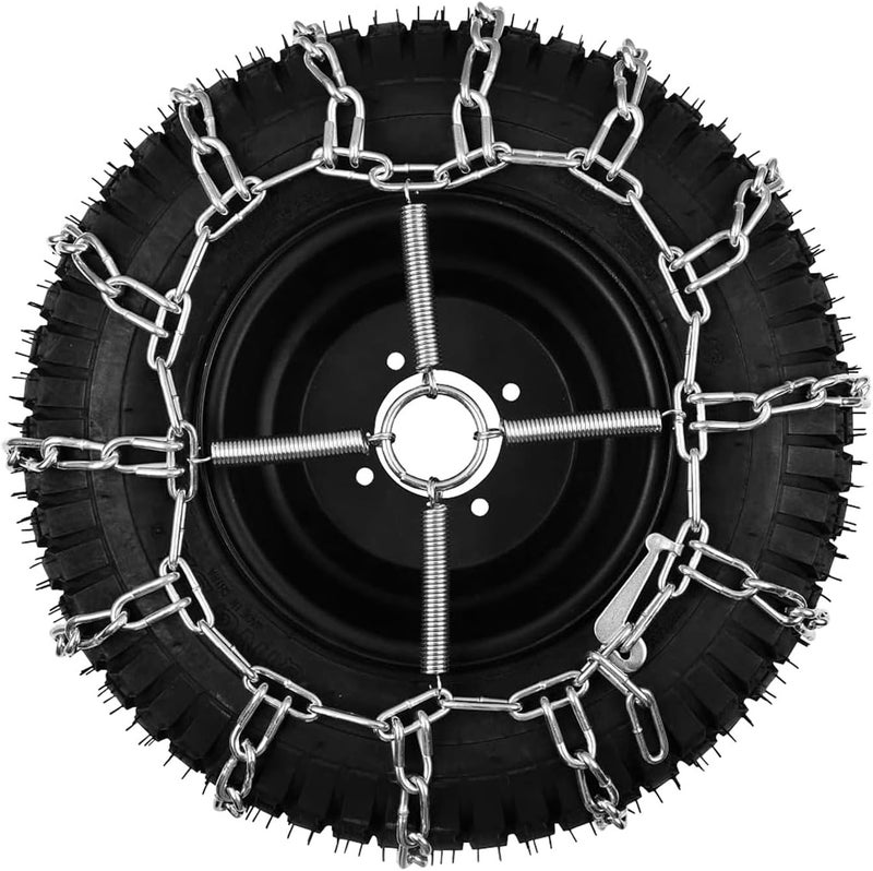 Multisland 1 Pair Tire Chain Tensioners Snow Chain Tensioners for Lawn Tractor, Garden Tractor Rider, Snow Blower(20x8.0x10, 20x9.5x10, 21x10x10, 22x10x10, 23x10x10) - Image 5